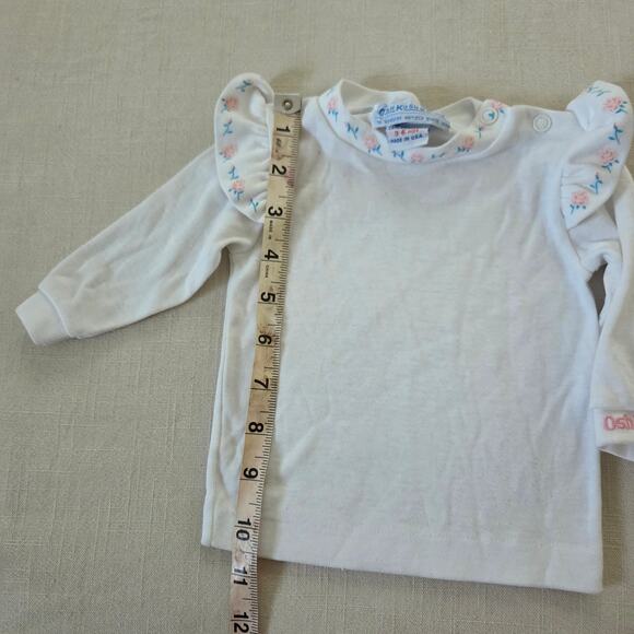 Vintage Oshkosh Rose Long Sleeve 3-6 months - Picture 4 of 5